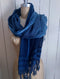Écharpe Lino - soie et coton - teinture végétale d'indigo japonais local