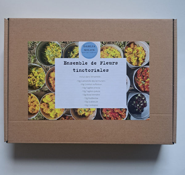 Ensemble de fleurs tinctoriales