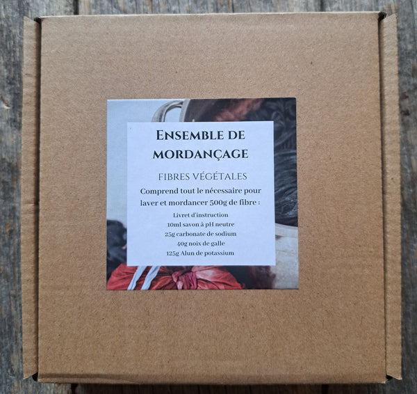 Kit de mordançage pour fibres végétales