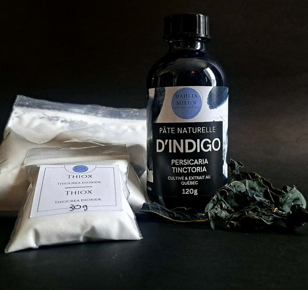 Kit - pâte d'indigo - fabrication d'une cuve au Thiox